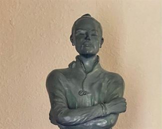 The Warrior Bronze 3 Of 12 By Darlis Lamb On Marble And Wood Base