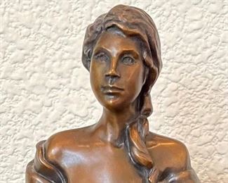 Sarah Bronze 4 Of 12 By Darlis Lamb On Black And White Marble Base