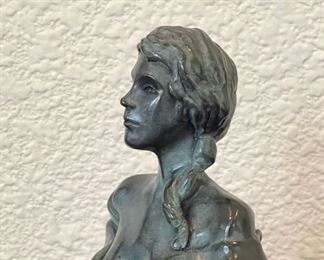 Sarah Semi Gloss Black Bronze 3 Of 12 By Darlis Lamb On Black Marble Base