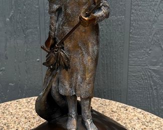 White Buffalo Woman Bronze 1 Of 20 By Darlis Lamb On Bronze Base