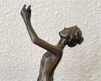 The Spirit Of Health Female Bronze 9 Of 15 By Darlis Lamb On Black Marble Base