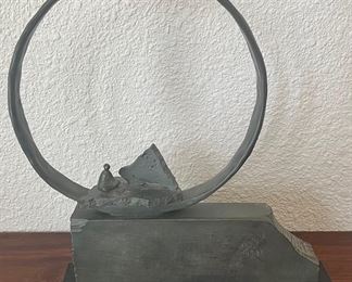 Fragments Green Bronze 12 Of 20 By Darlis Lamb On Black Marble Base