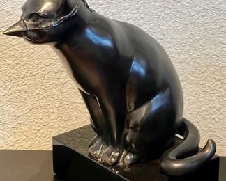 Clouseau Cat Bronze 16 Of 30 By Darlis Lamb On Black Marble Base