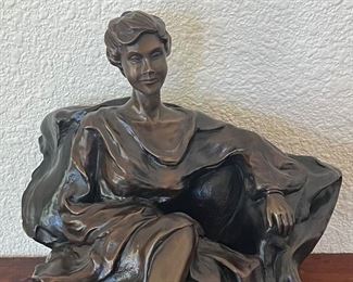 Reflections Bronze 2 Of 12 By Darlis Lamb On Black Marble Base