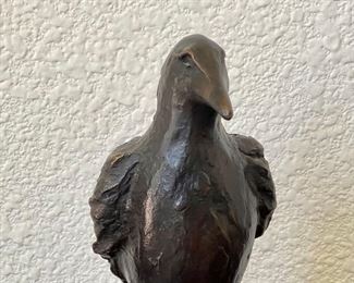 Bella Crow Bronze AP 1 Of 2 By Darlis Lamb On Black Marble Base