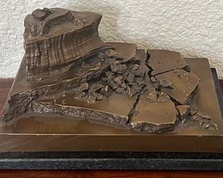 Mesa Ruins Bronze 8 Of 25 By Darlis Lamb On Black Marble Base