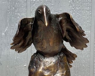 Donatello Crow Bronze 5 Of 30 By Darlis Lamb On Sandstone Base