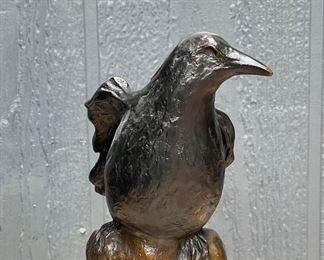 Antonio Crow Bronze 1 Of 5 By Darlis Lamb On Sandstone Base