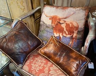 Longhorn pillow sold- rectangle still available