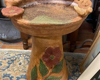 Mexican bird bath
