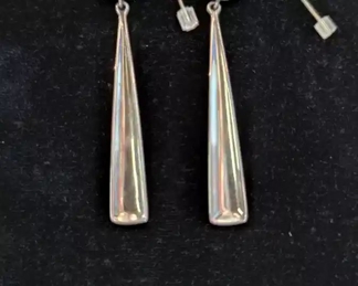 Modern sterling silver earrings