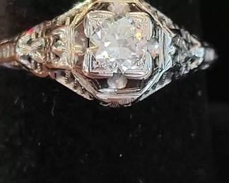 Filagree Belle Epoque diamond ring.