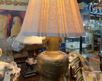 Beautiful large brass lamp