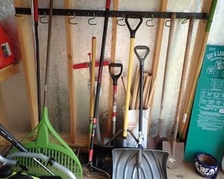 RAKES - SHOVELS - GARDENING TOOLS