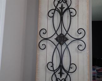 LARGE WALL SHUTTERS WITH METAL ACCENTS