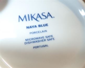 MIKASA / NAYA BLUE DISHES - MICROWAVE SAFE & DISHWASHER SAFE