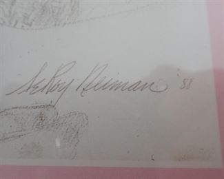 LEROY NEIMAN POSTER Polo Lounge Hollywood Elite Vintage Movie Stars Celebrities