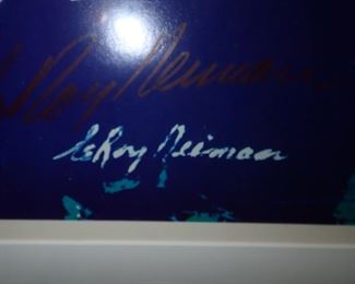 LeRoy Neiman OLYMPIC SKATER Framed Lake Placid 1980 XII Olympics