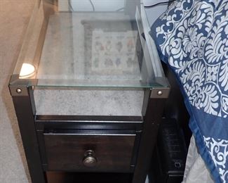 NITESTAND WITH PLUG INS AND CHARGERS BUILT IN