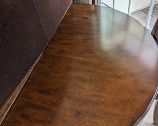 Hooker round table with four chairs and custom cover pads 