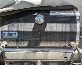 Weber barbecue grill with cover