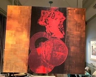 Sarah Griffith mixed media on canvas