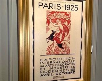 Paris 1925 framed canvas