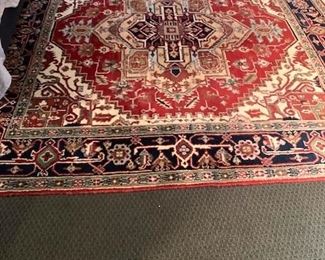 Indo Heriz rug, 8' 2" x 8'