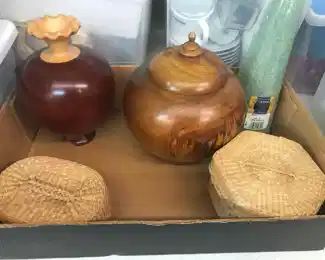 Wood Vases