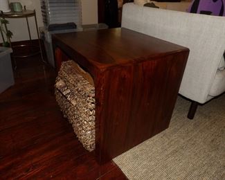 Wooden, with storage