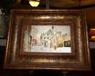 "Mimi Pinson's House in The Snow" by Maurice Utrillo 1883-1955