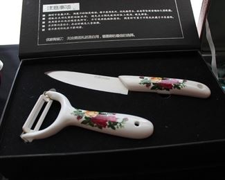 vegetable tools white ceramic knife