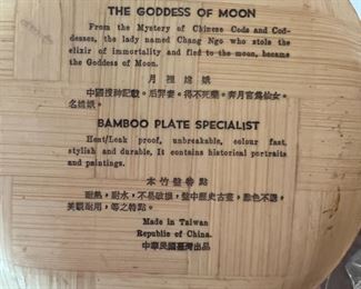 Bamboo plate made in Taiwan, Republic of China