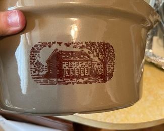 country western ceramic crock
