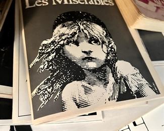 vintage play bills les miserables and more