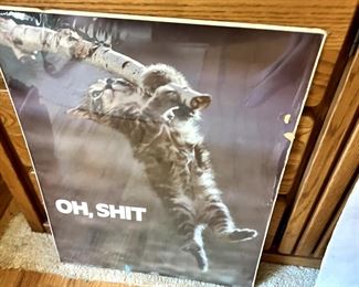 80s cat poster kitten