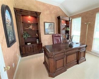 Louis Shanks desk and bookcases