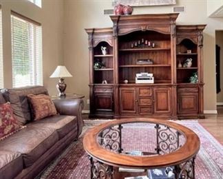 Star Furniture coffee table, entertainment center