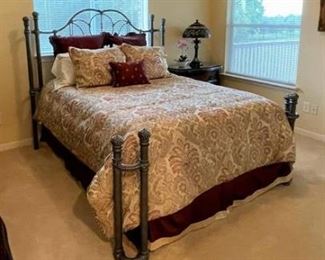 Star Furniture bed frame, nightstand