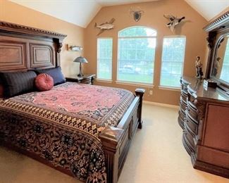 Bed frame, dresser, nightstand from The Dump