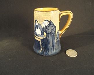 Antique Royal Doulton Charles Noke Monks in the Cellar Tankard Stein D2385
