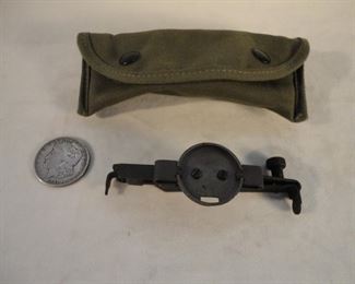 Vintage WWII U.S. Military M15 Grenade Launcher Sight in Carry Case #7160198

