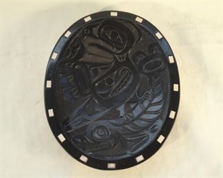 Vintage Museum Reproduction Haida Gwaii VII-B-824 MCC-CMC Oval Bowl.