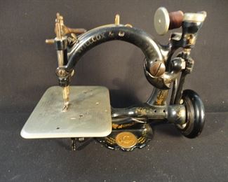 Antique 1800's Willcox & Gibbs Chain Stitch Sewing Machine - Works