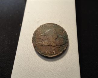 1857 Flying Eagle Cent.