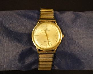 Vintage Men's Hamilton Thin-O-Matic Watch 10K GF w/ Stainless Band - Runs Great