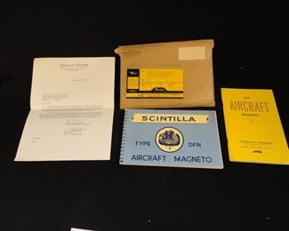Vintage Lot of 2 Bendix Scintilla Aircraft Magneto Type DFN Manuals