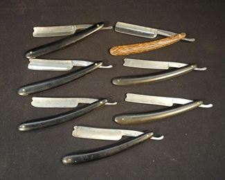 Lot of 7 Antique J.R. Torrey Straight Razors