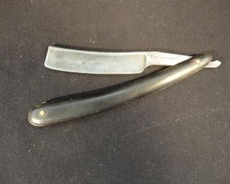 Antique 1820-40 Packwood Straight Razor Early Stubtail Original Scales