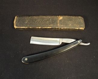 Antique Wade and Butcher "Blank for Concaving" Straight Razor with Box